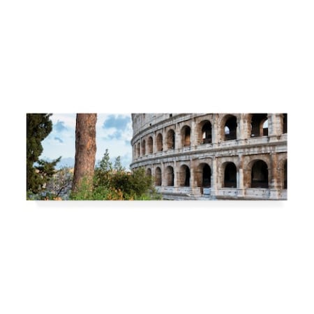 Philippe Hugonnard 'Dolce Vita Rome 2 The Colosseum XIII' Canvas Art,6x19